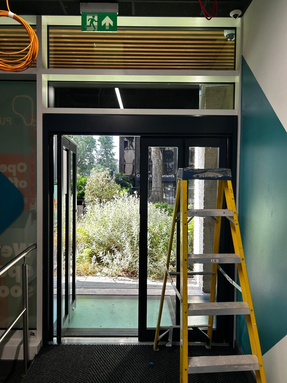 Automatic door installation